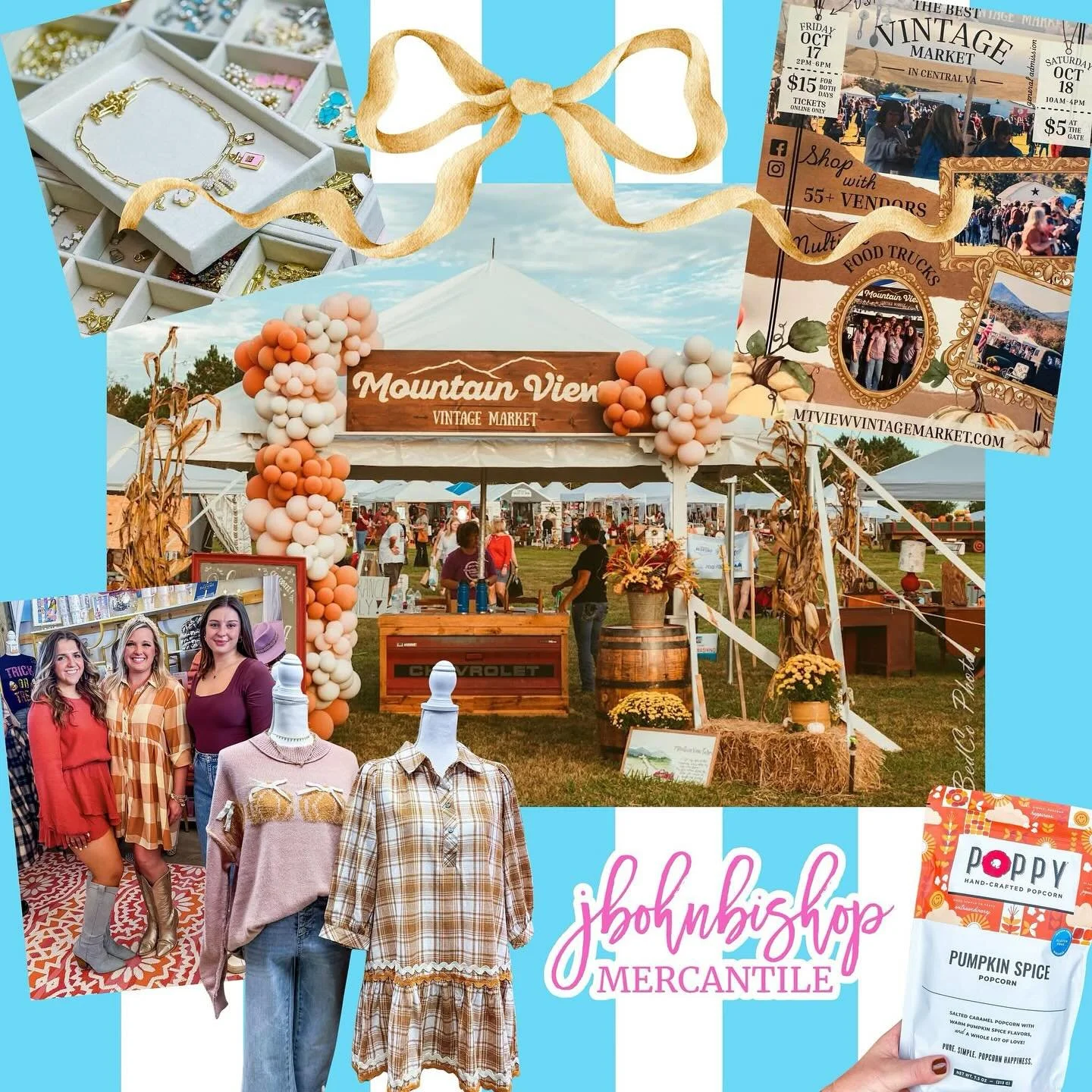 Back in the barn at Mountain View Vintage Market for the second year in a row! This year we&rsquo;ve doubled our space and will be bringing along our charm bar!

Friday October 17th - VIP Tickets Online Only
$15, includes both days plus so many givea