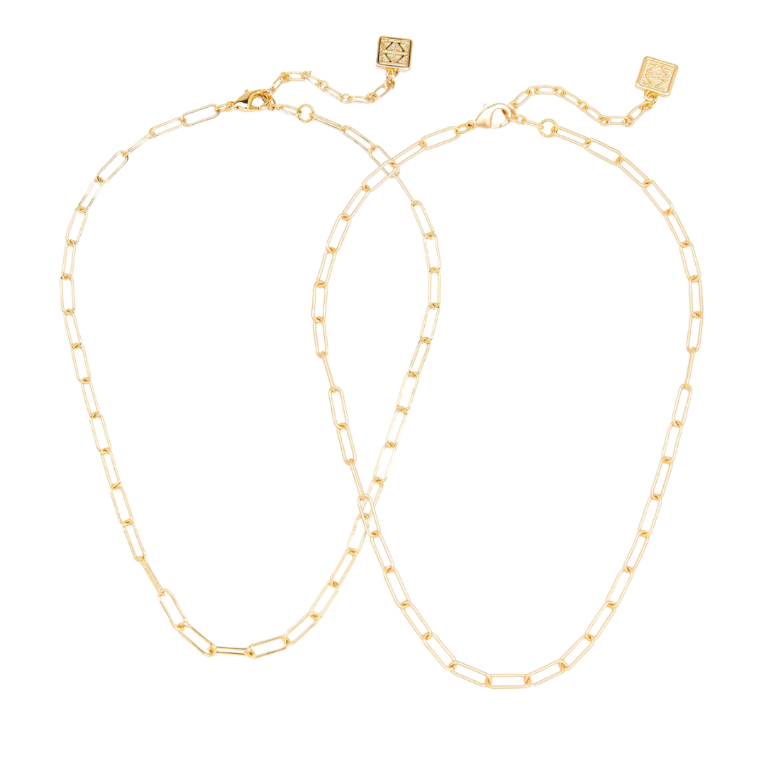 Classic Paperclip Necklace 17.5"