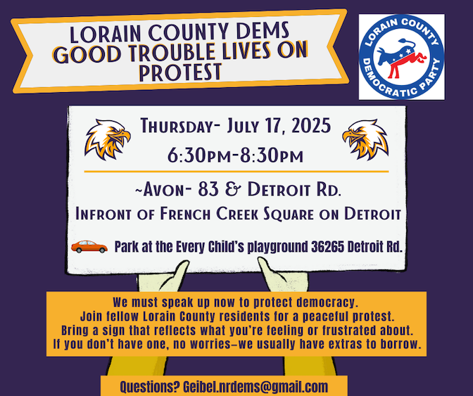 Lorain County Dems Weekly Protest