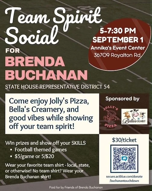 Team Spirit Social for Brenda Buchanan