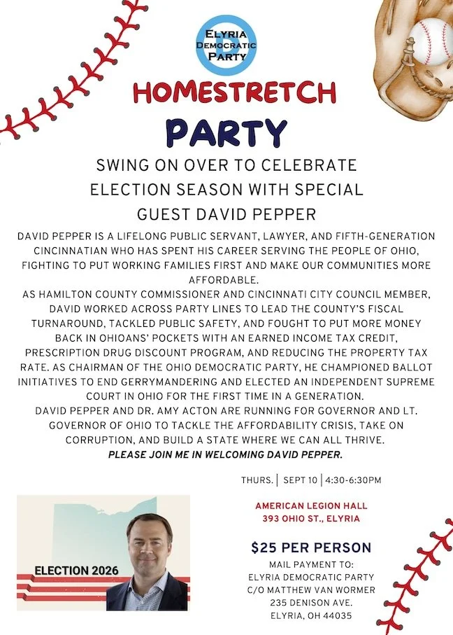 Elyria Dems HOMESTRETCH PARTY