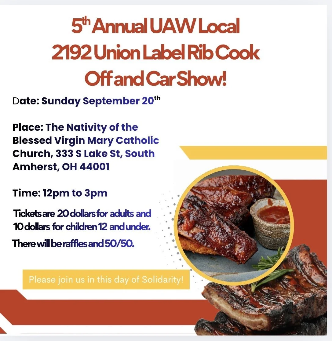 5th Annual UAW Local 2192 Rib Cook Off
