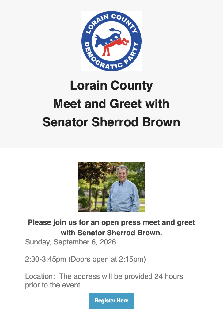 LCDP  Meet & Greet with Sherrod Brown