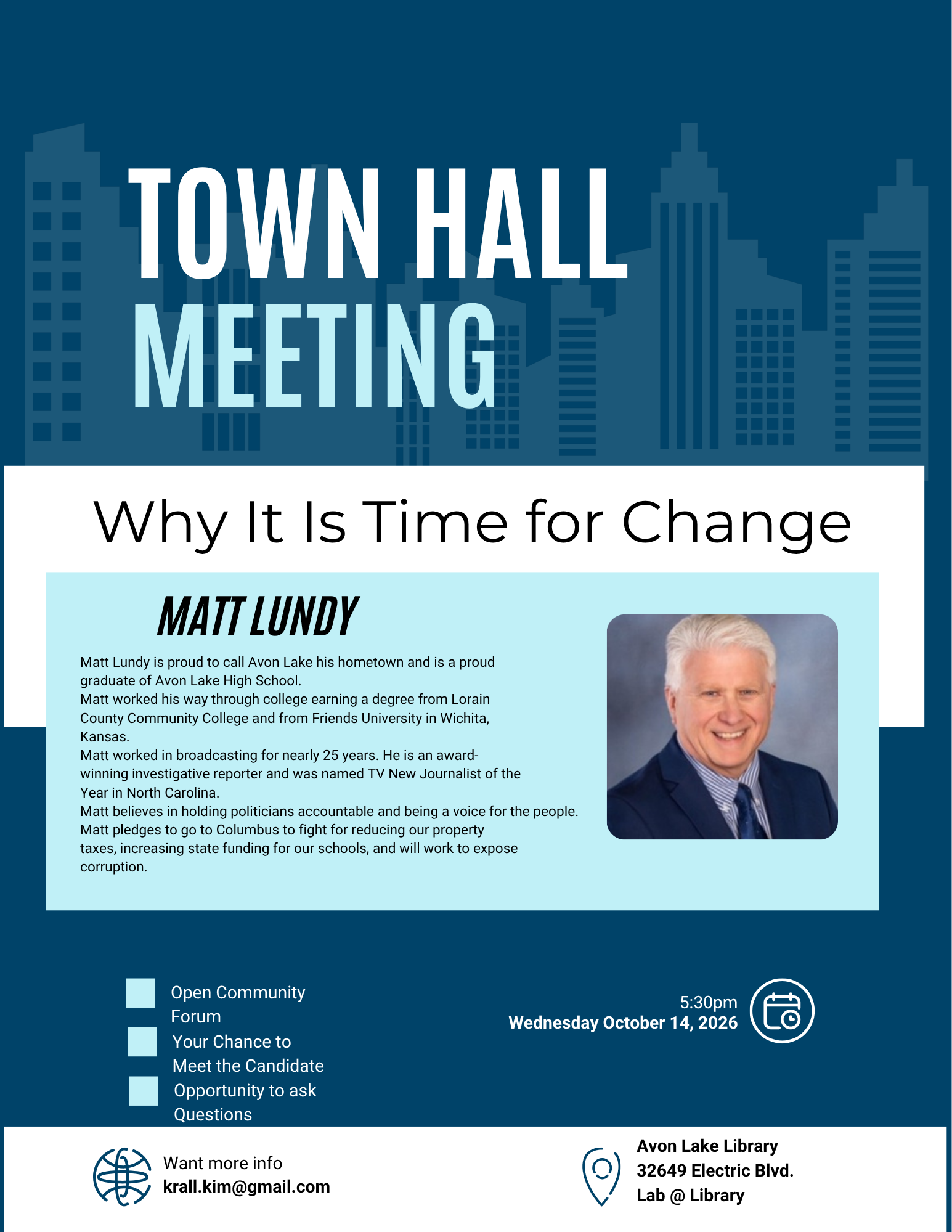 Town Hall with Matt Lundy