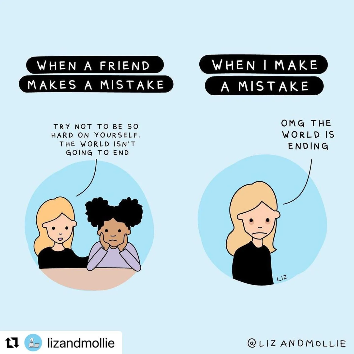 For those of us who experience anxiety, perfectionism feels like a great way to cope. If I&rsquo;m perfect then I have nothing to worry about! But&hellip;perfect is an impossible standard to maintain, so when we mess up it can feel like the end of th
