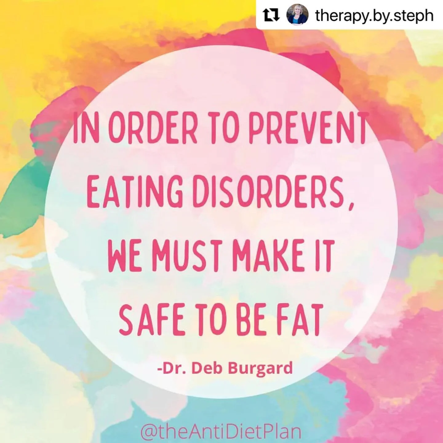 Fat is not good or bad. 
Fat is not a health marker.
Fat people deserve access to quality healthcare without being seen through the lens of their body. 

#mentalhealthdenver #mentalhealthawareness #bodypositivity #bodypositive #haes #healthateverysiz