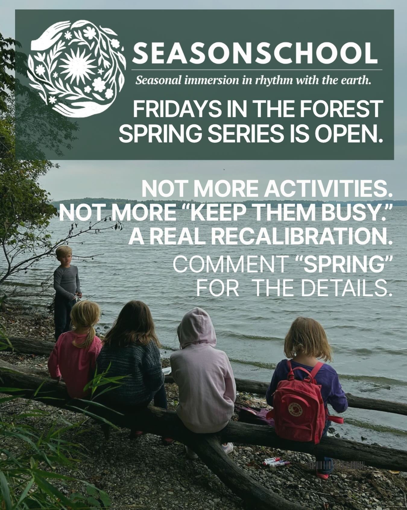 We were never meant to raise children inside systems that disconnect them from the living world. Children are wired for dirt on their hands, wind on their skin, questions that don&rsquo;t have immediate answers, and time to wonder.

SeasonSchool is a