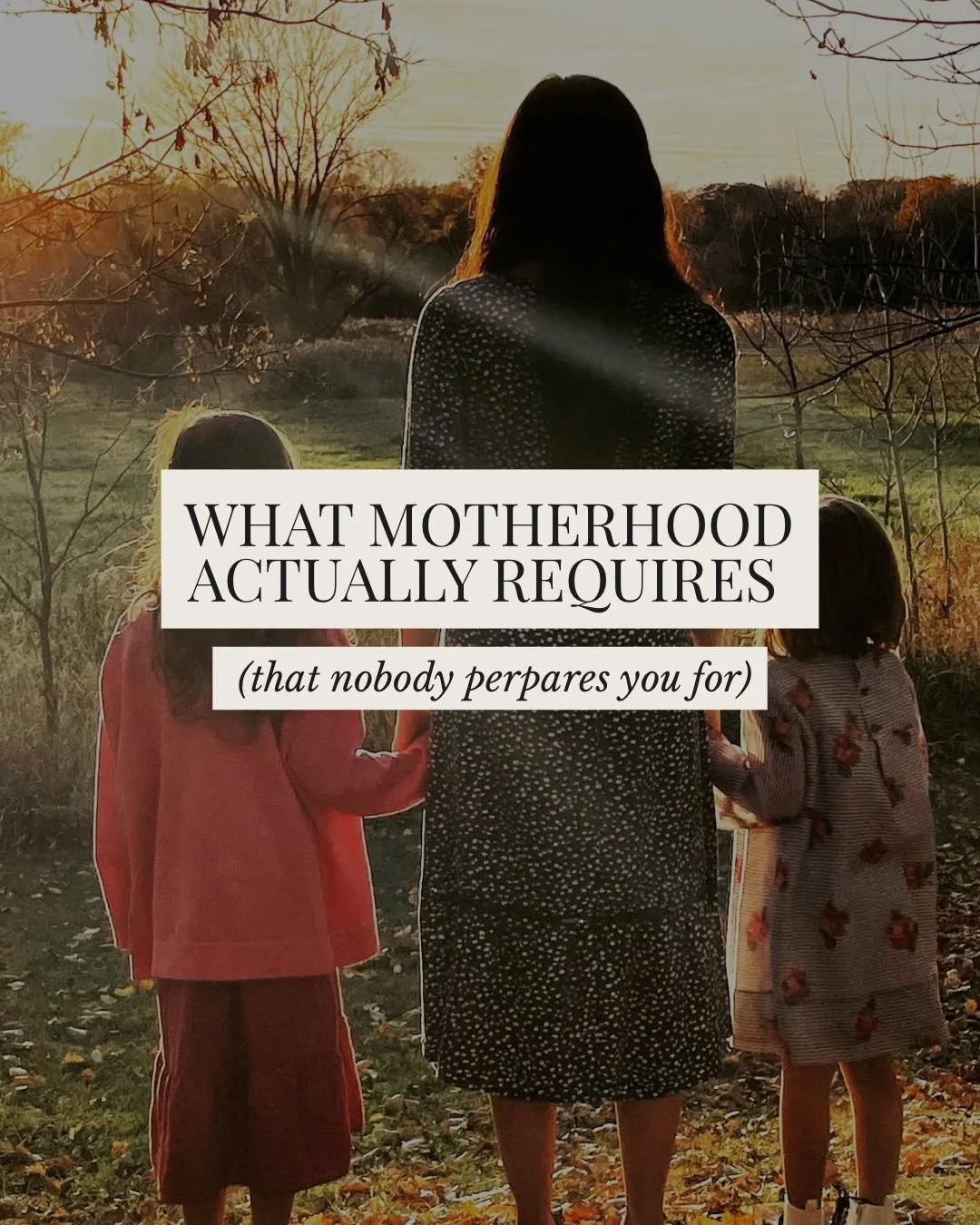 Motherhood isn&rsquo;t just raising children. It&rsquo;s the complete unraveling of who you thought you were, and the rebuilding of someone stronger, slower, more aware.

No one prepares you for how triggering it can be, how much patience it actually