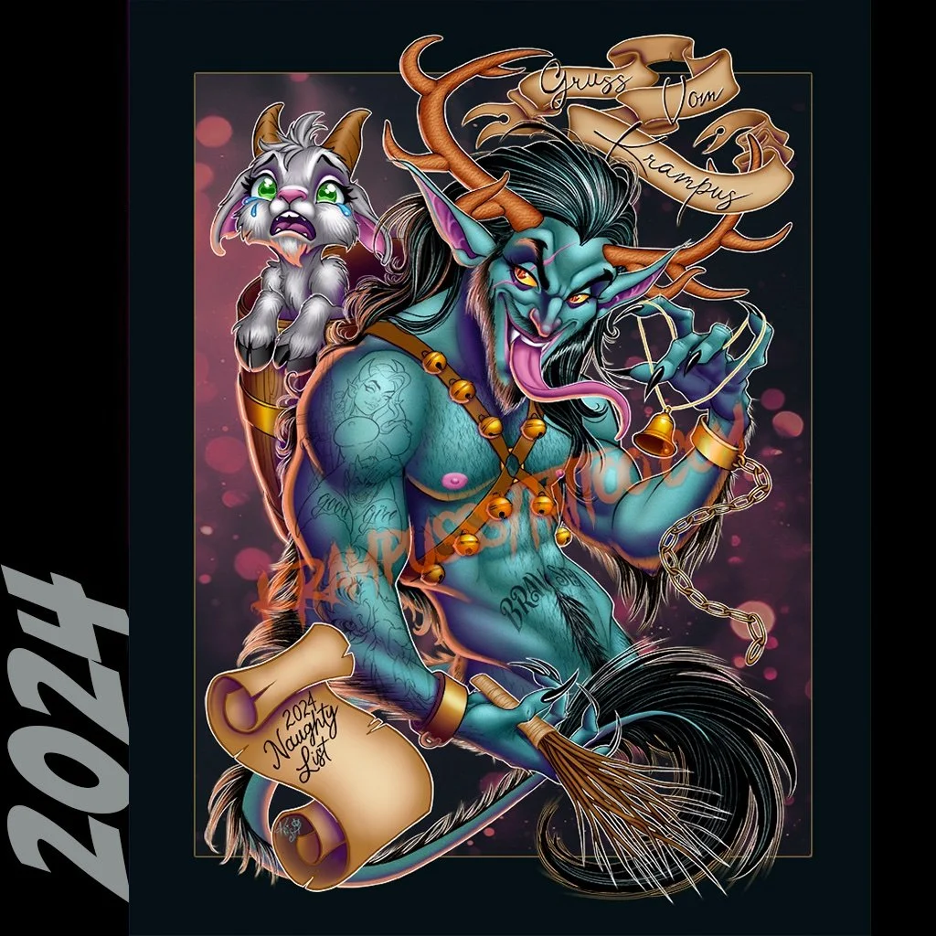 2024 Krampus Postcard — 5×7 Mini Print