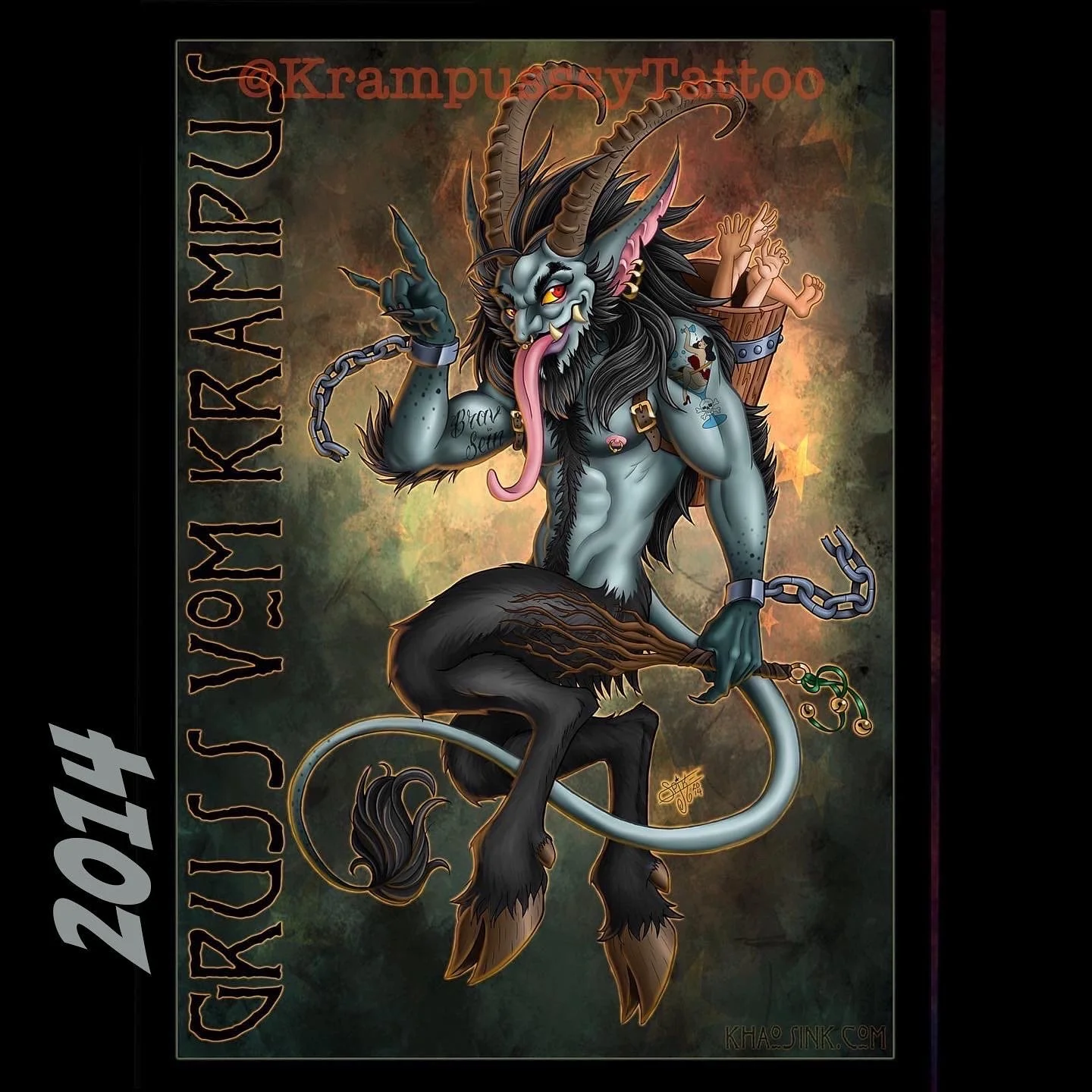 2014 Krampus Postcard — 5×7 Mini Print