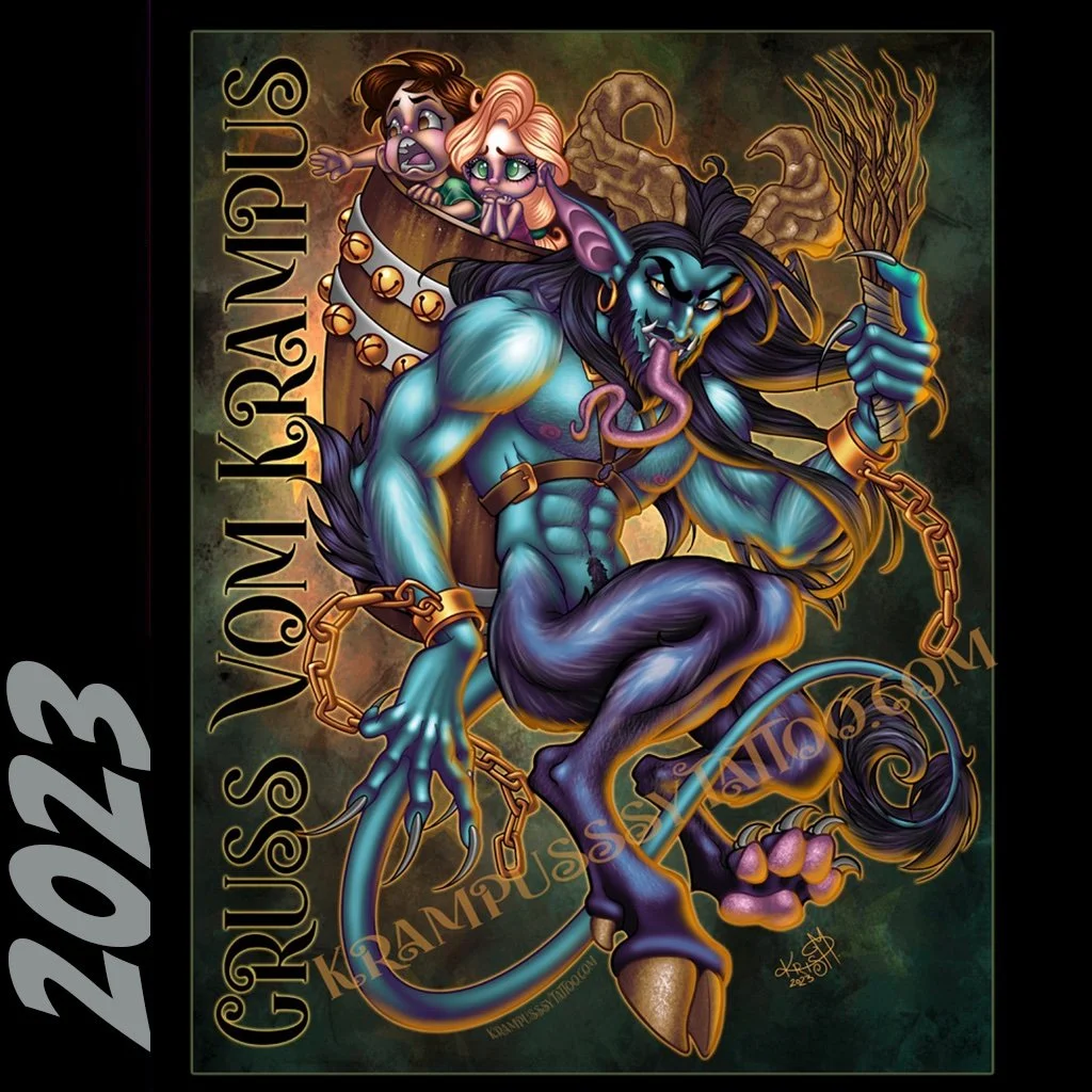 2023 Krampus Postcard — 5×7 Mini Print