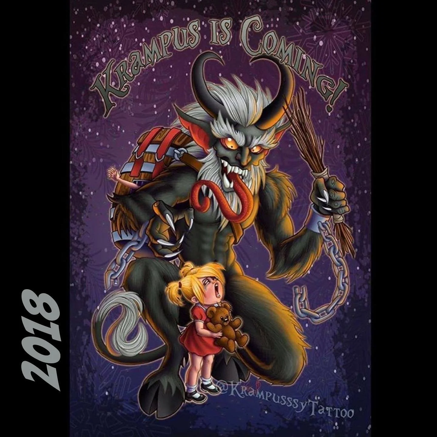 2018 Krampus Postcard — 5×7 Mini Print