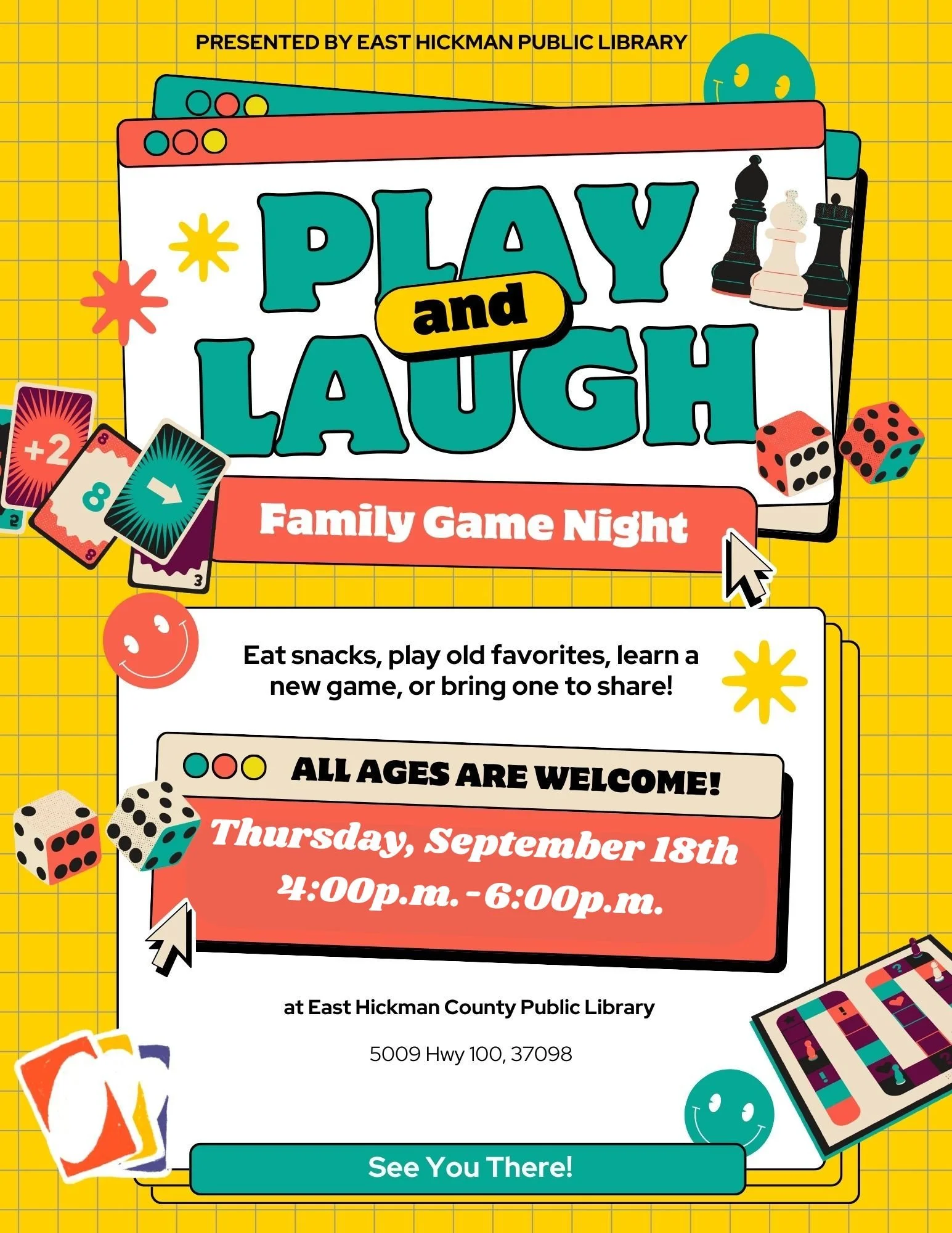 East Hickman Public Library Family Game Night
