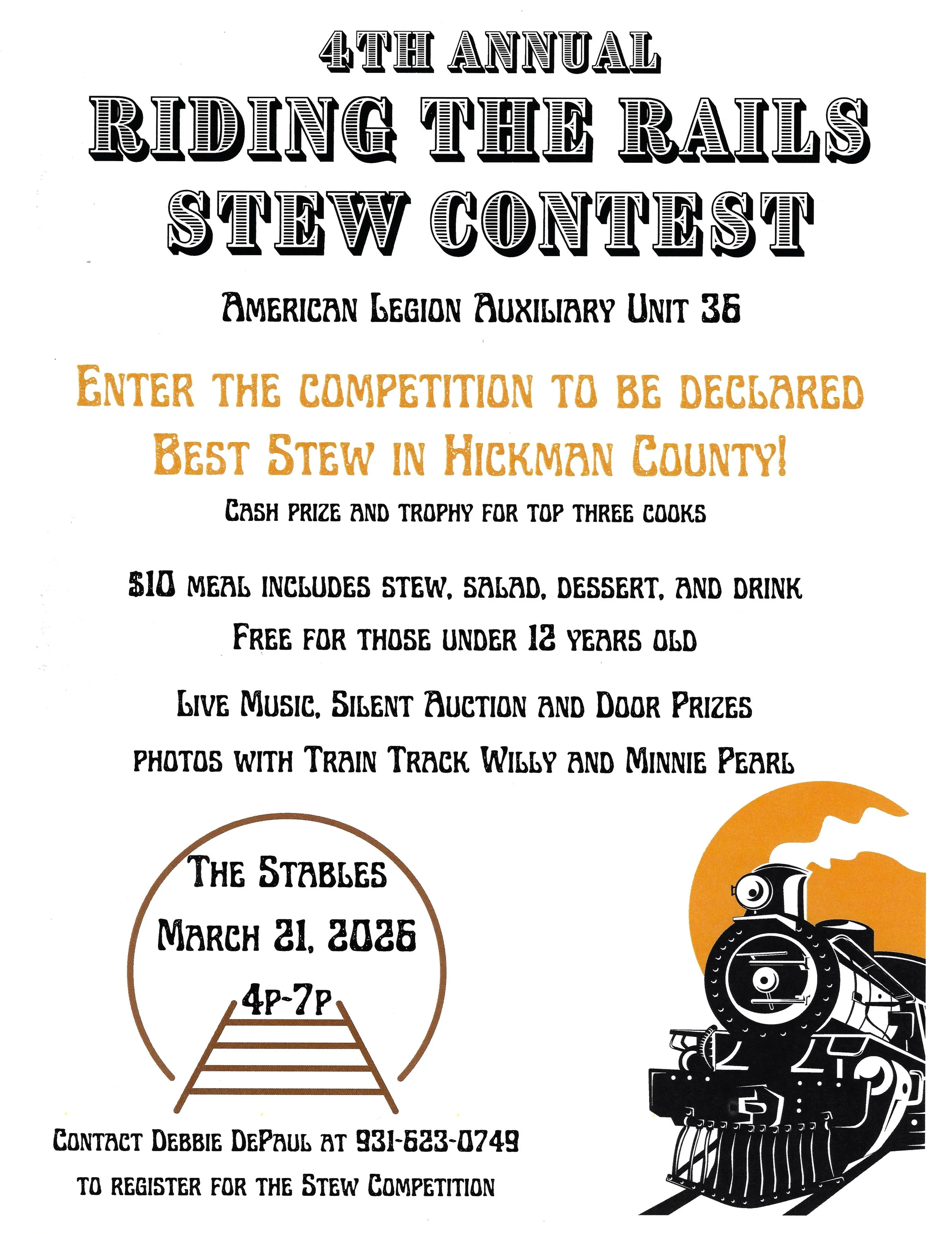 4th Annual Riding The Rails Stew Contest