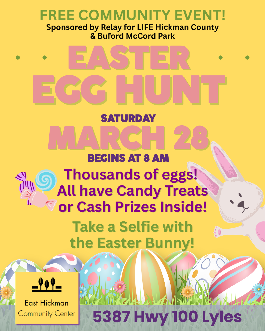 East Hickman Community Center Easter Egg Hunt!