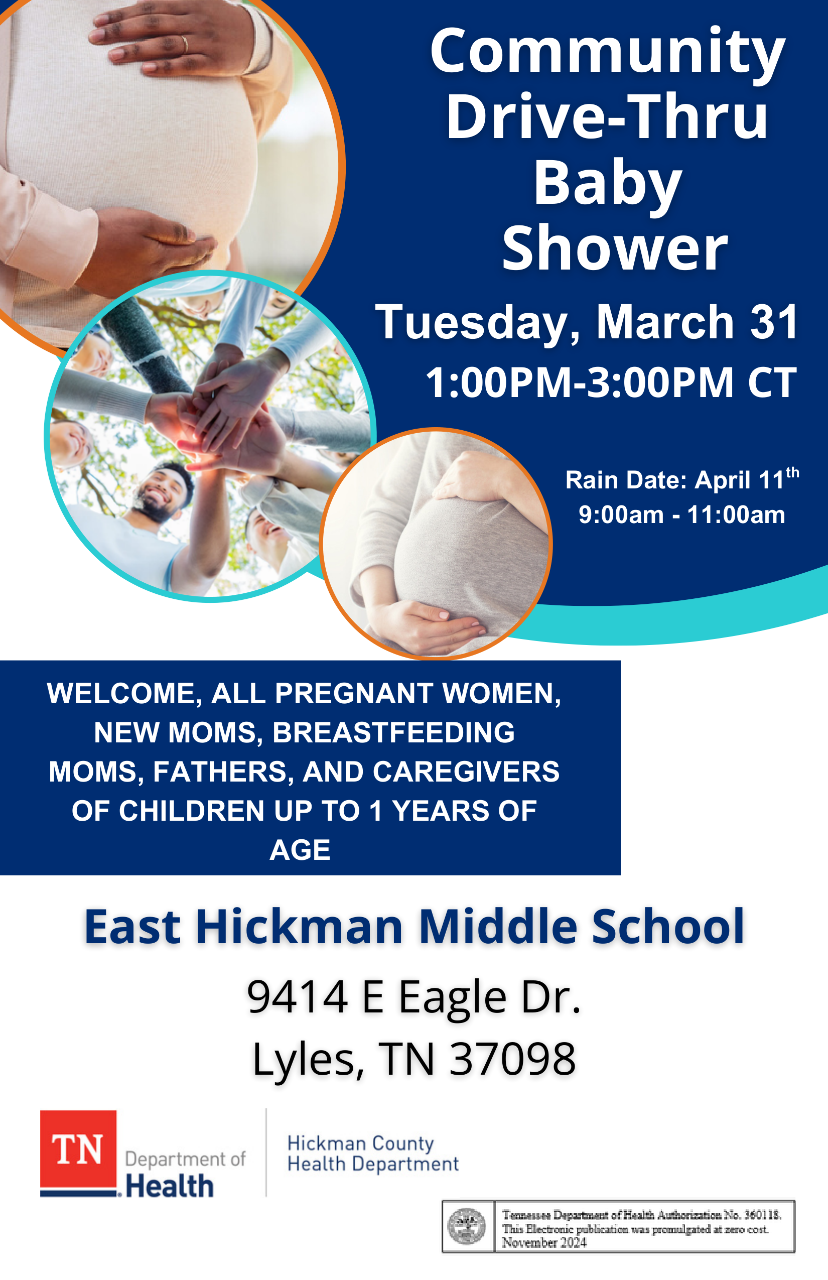 Community Drive Thru Baby Shower