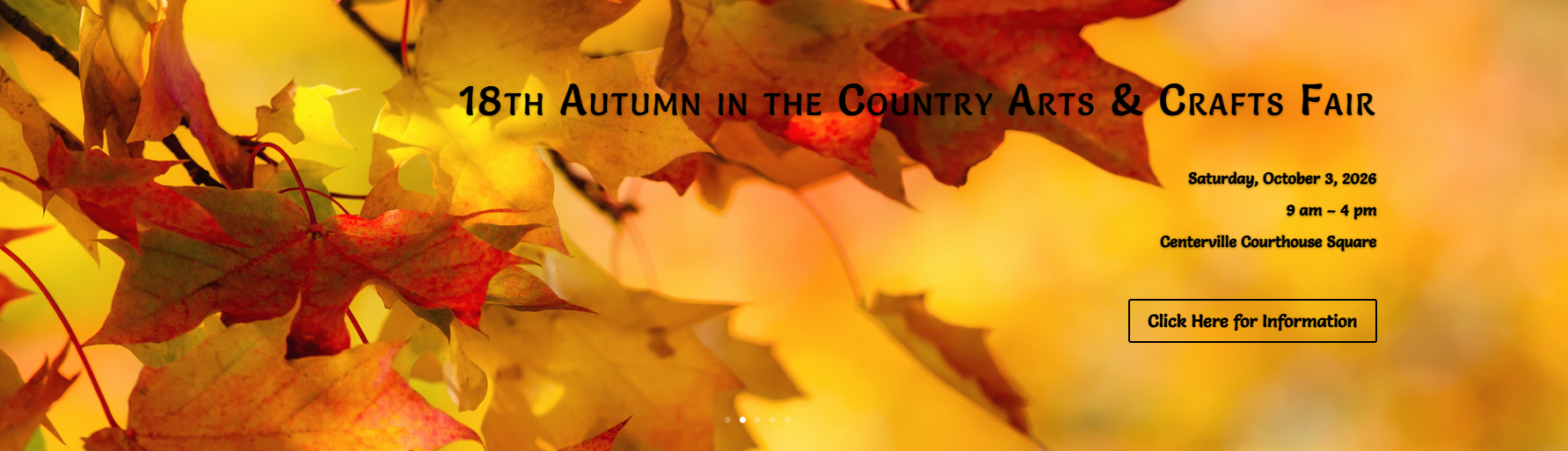 18th Autumn in the Country Arts &amp; Crafts Fair