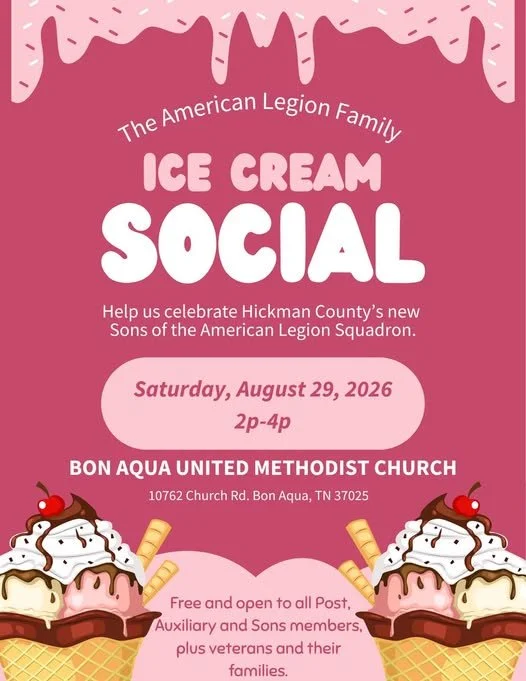 American Legion Auxiliary Unit 36 Centerville TN Ice Cream Social