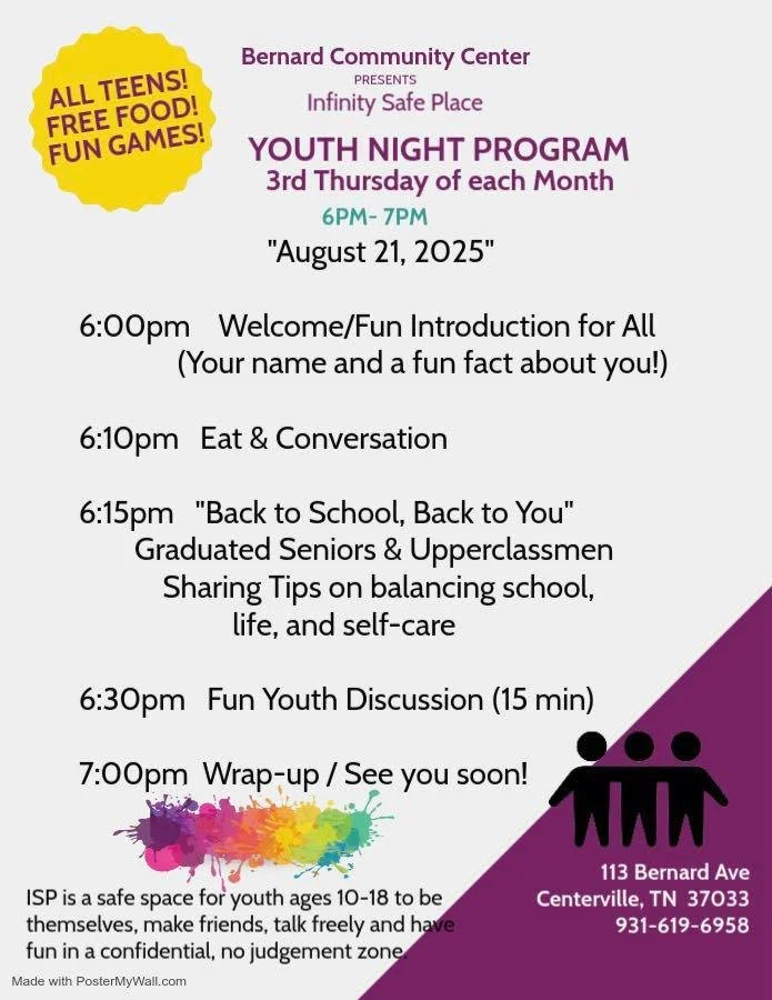Youth Night Program at The Bernard Community Center