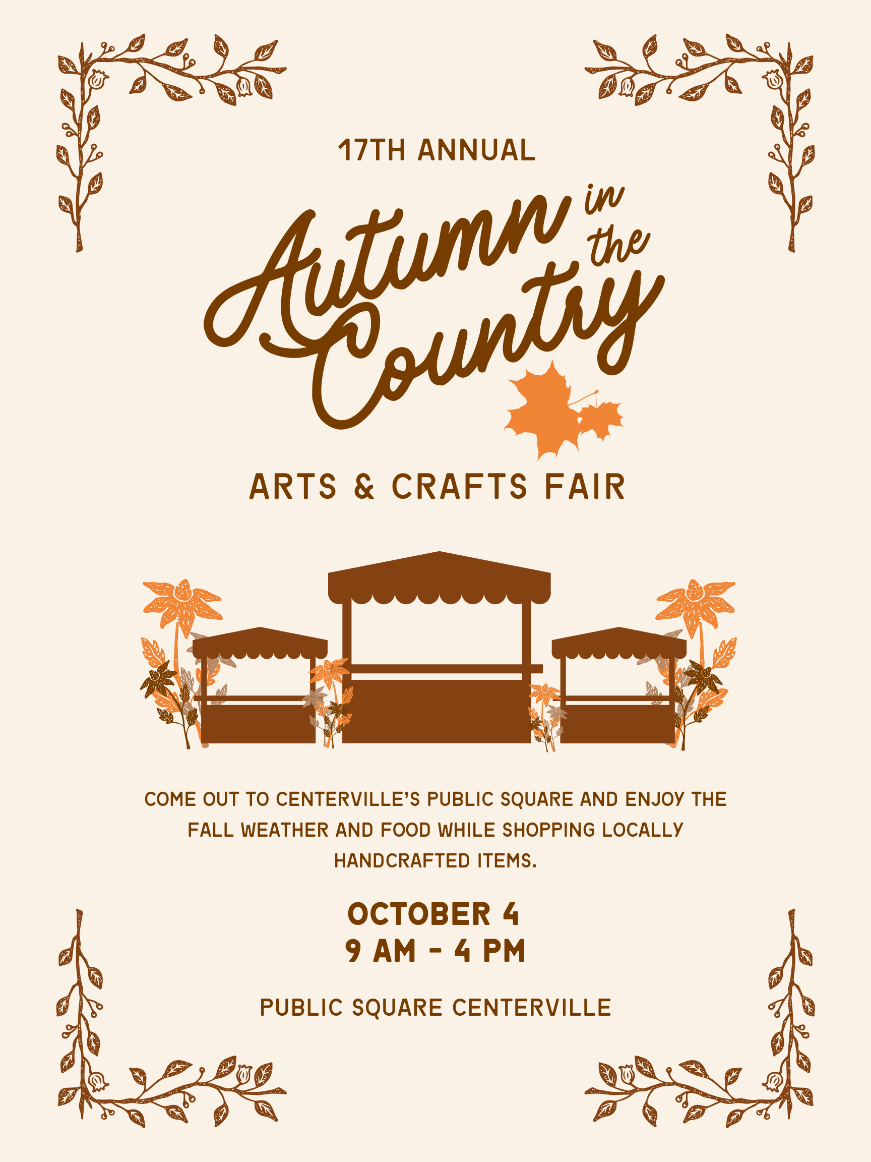 17th Autumn in the Country Arts and Crafts Fair — Hickman County ...