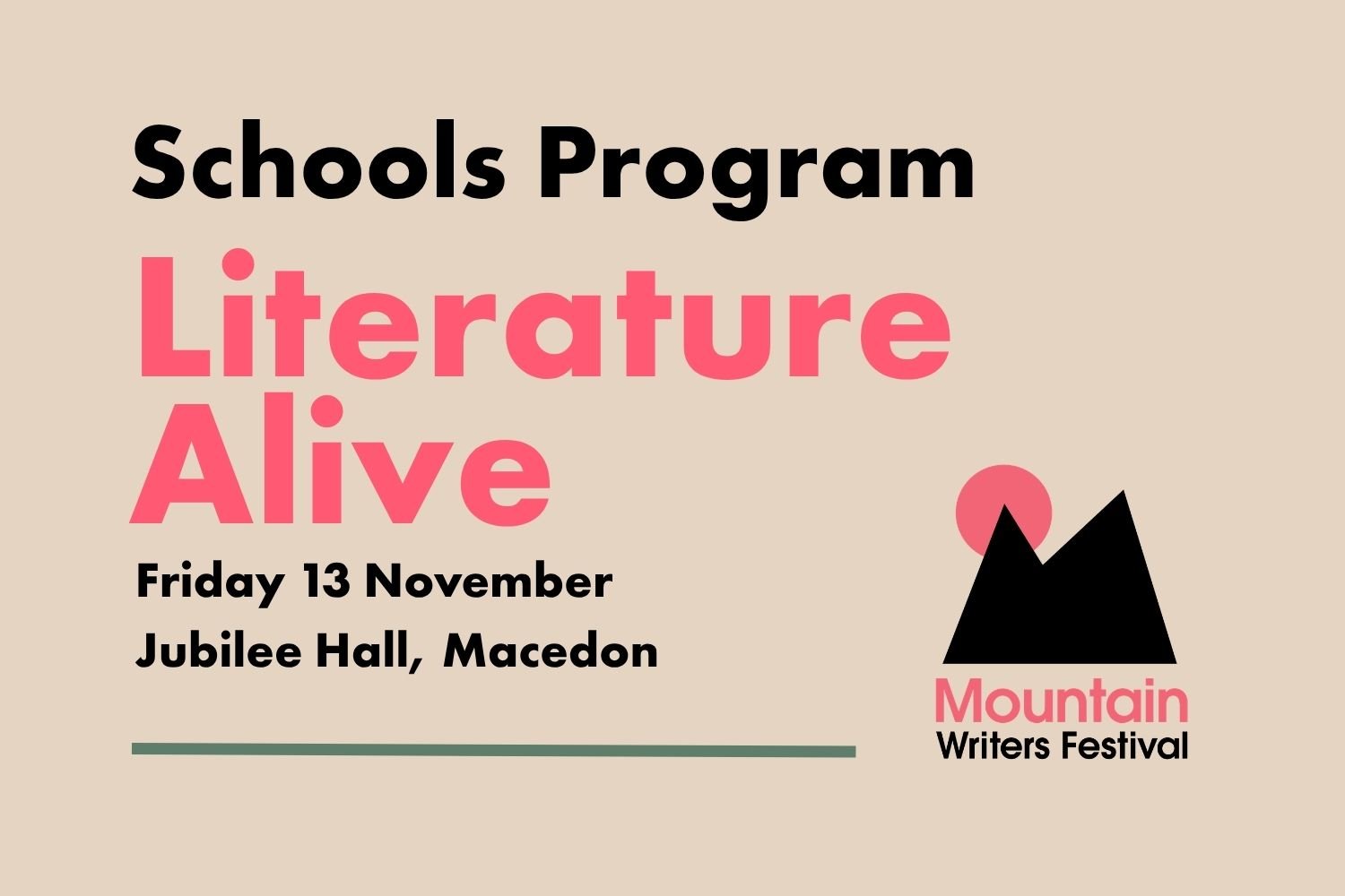 Literature Alive: Schools Program