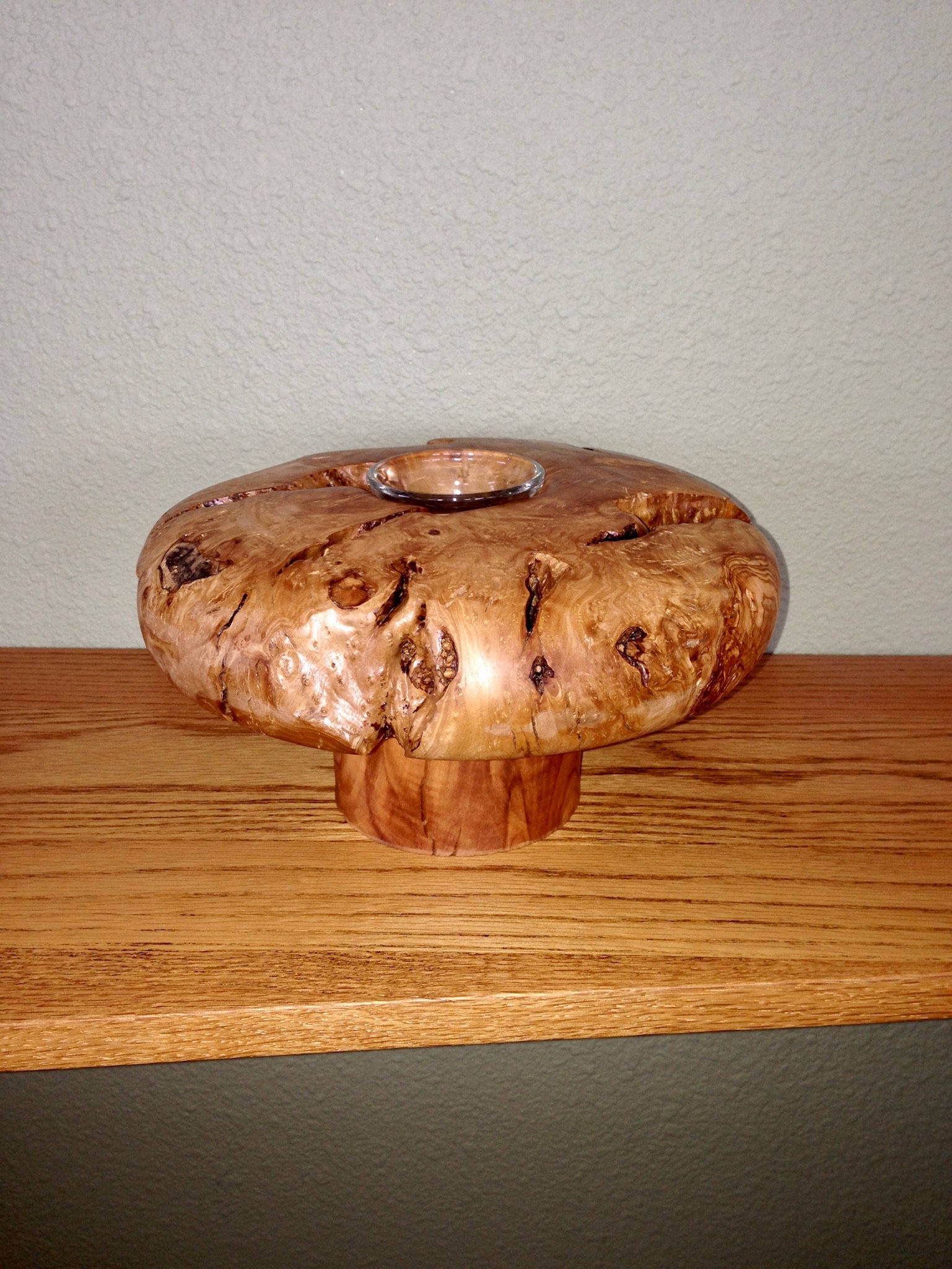 Mushroom shaped tea light holder