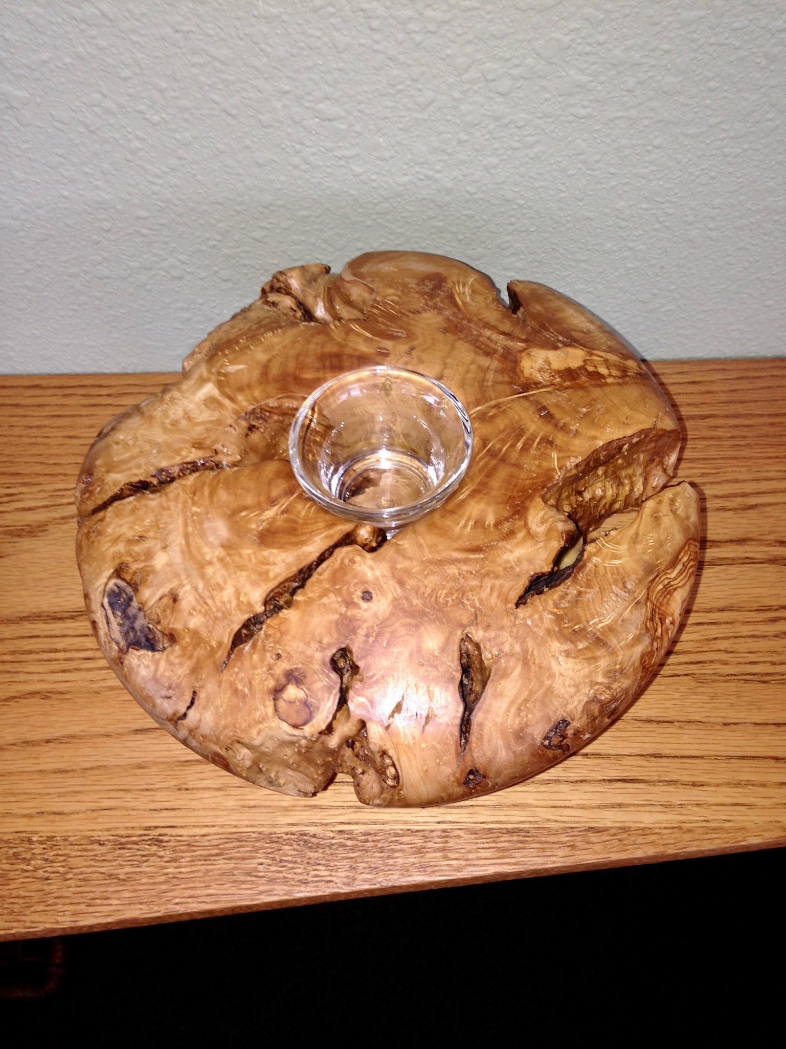 Tea light holder, top view