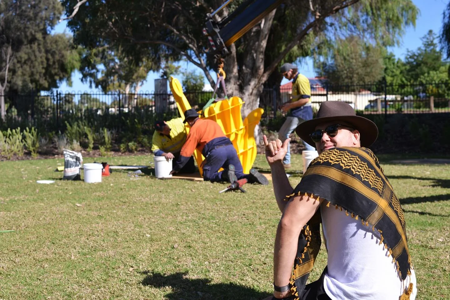 Here&rsquo;s something unexpected:

So last year the city of Swan opened an expression of interest to designers calling for an artist to build in a new playground right across the road from my old school. Now I don&rsquo;t build sculptures, but man -