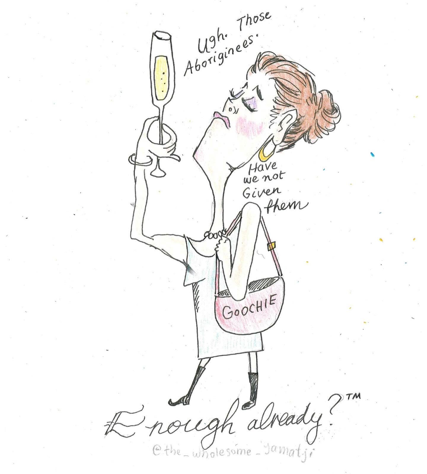 Penelope then proceeded to do an acknowledgement of country to absolve herself of her sins and then called it a day.

&mdash;

I&rsquo;m back to drawing. This time with actual pencils. Never thought I would but here we are. It&rsquo;s actually pretty