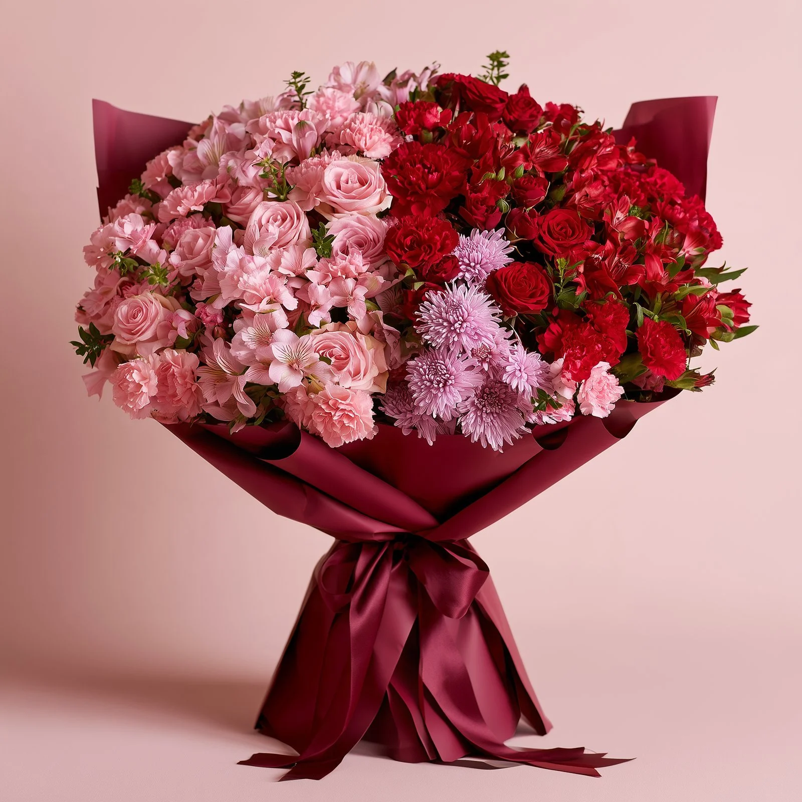Pink & Red Yin & Yang Bouquet