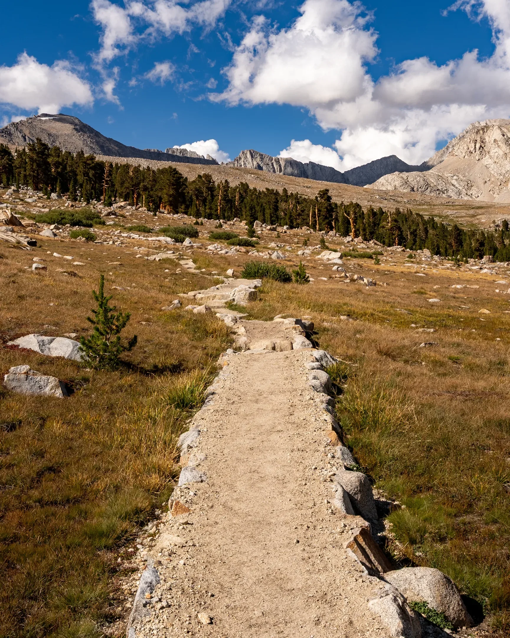 Ascending Forester Pass, JMT, California