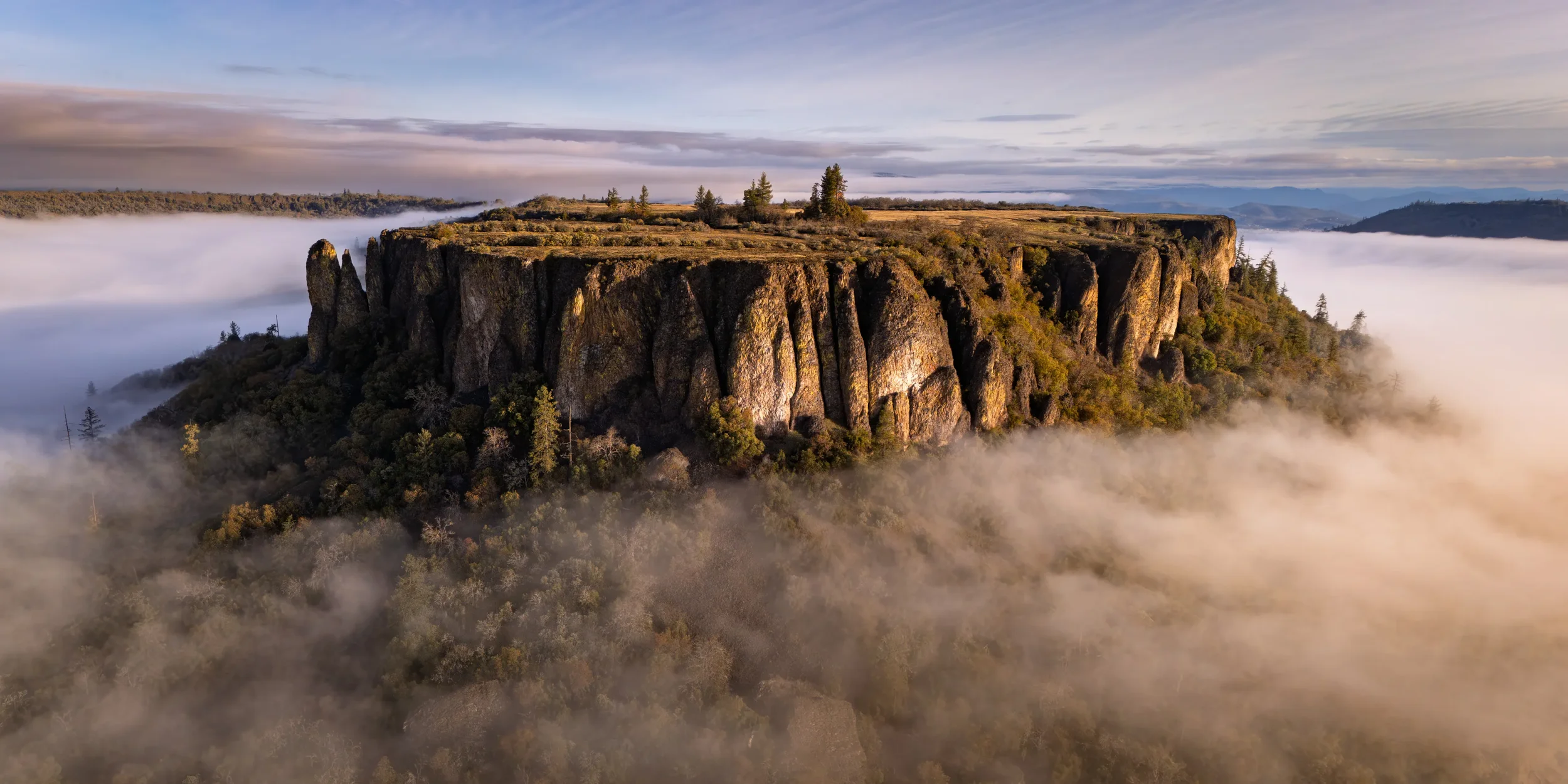 Lower Table Rock Foggy Morning Light