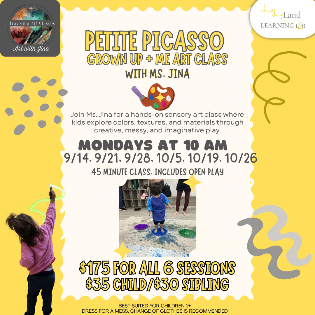 Petite Picasso Grown Up + Me Sensory Art Class at La La Land