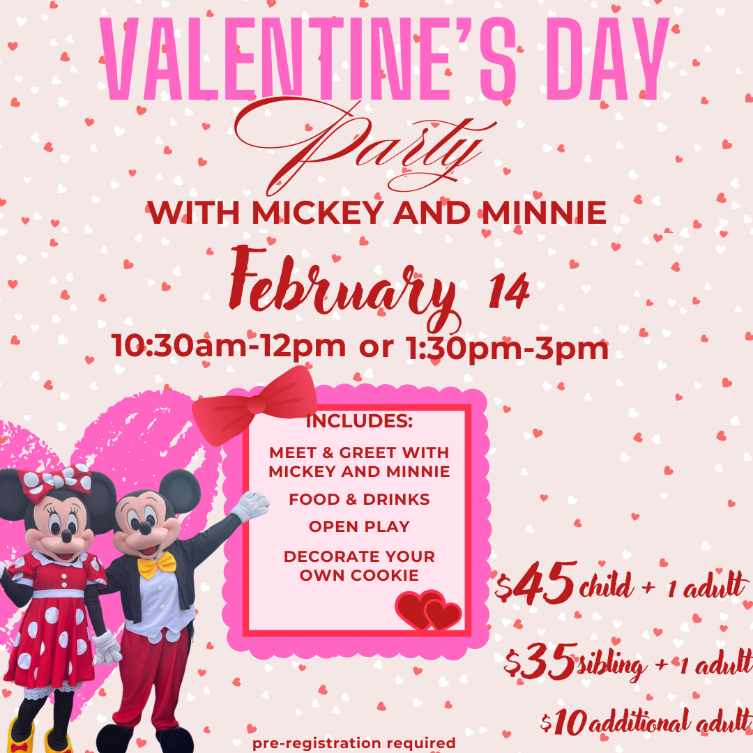 Valentine's Day Party with Mickey and Minnie 