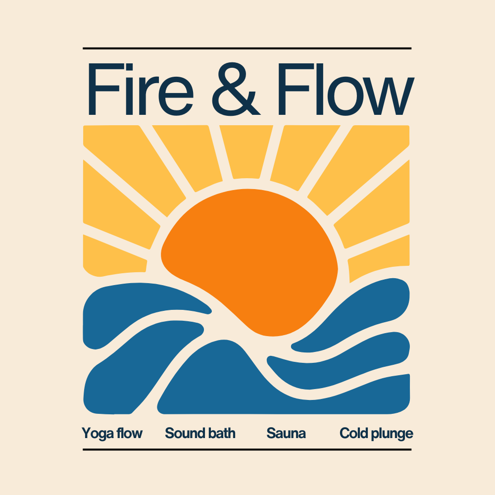 Fire & Flow: Yoga, Sound bath, & Sauna