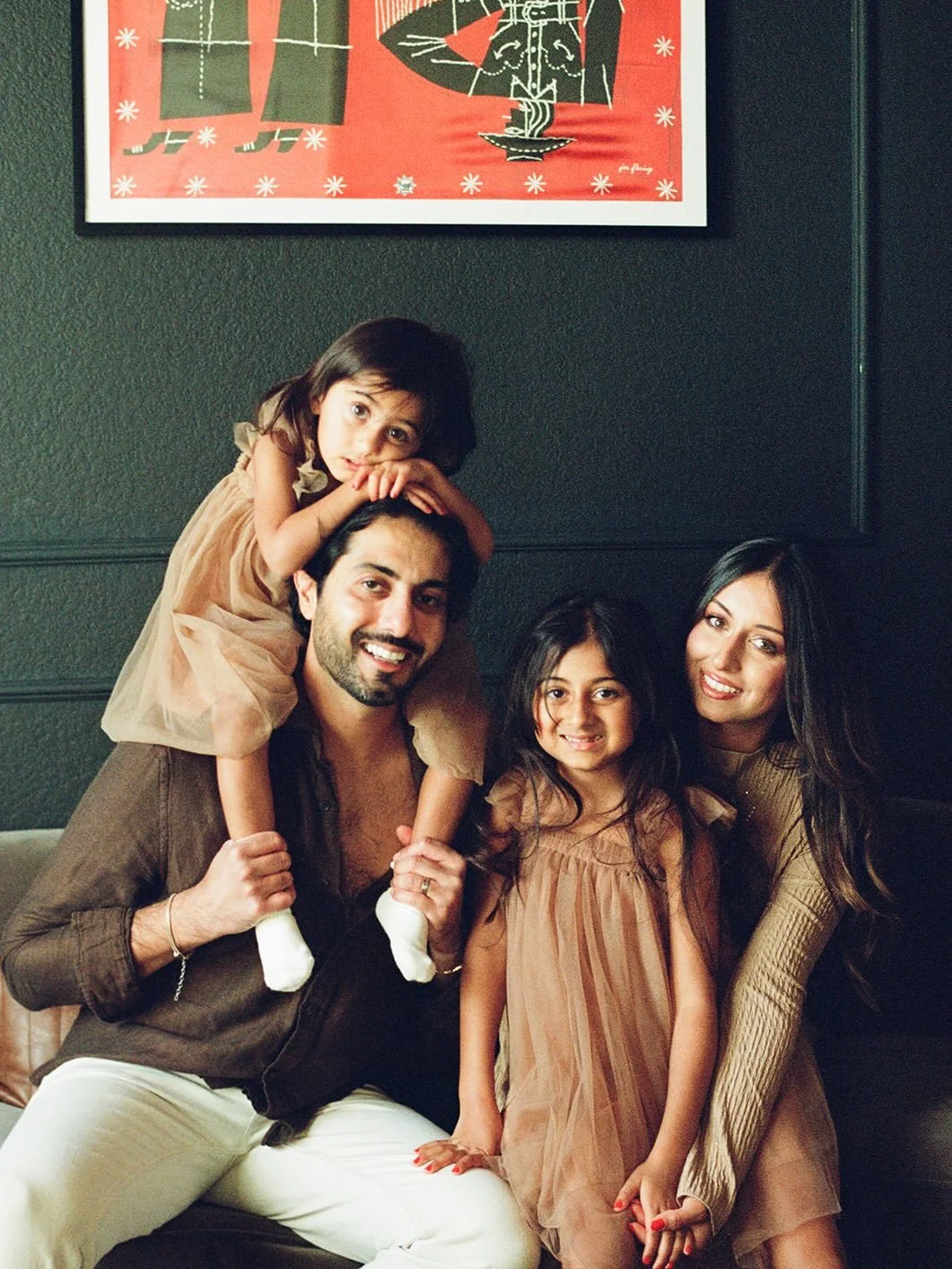 To be this cool! I had the best time photographing this sweet fam in their beautiful home. 
Our session included cartwheels, tiaras, and cheese plates. There is nothing better.