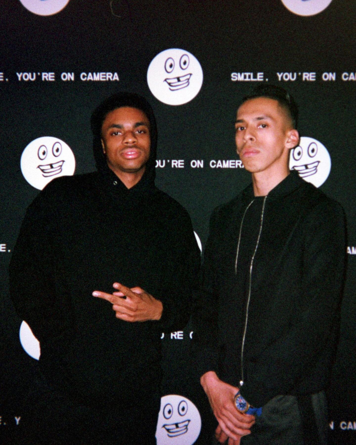 me and @vincestaples during his &ldquo;Smile, You&rsquo;re On Camera&rdquo; tour.