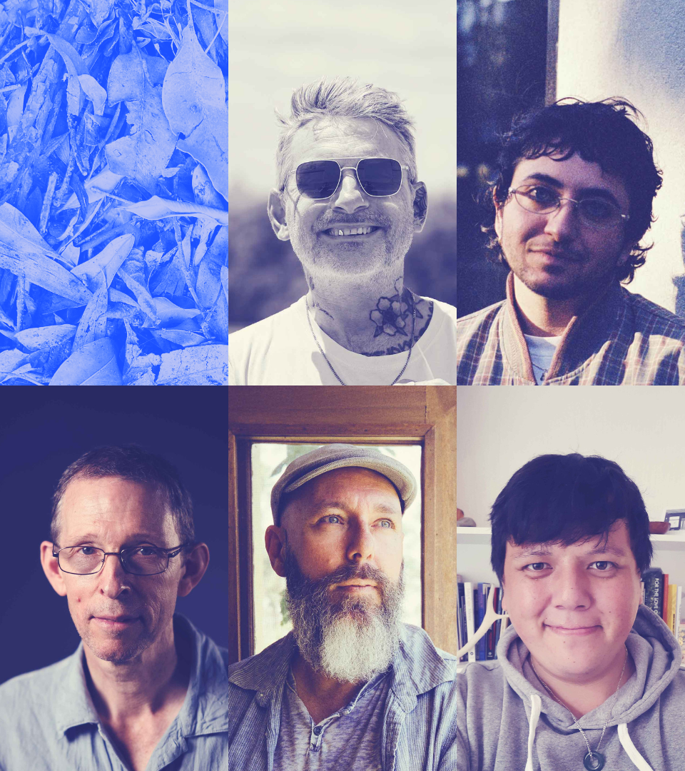 REAL MEN WRITE POETRY: Dominic Hoey, Hasib Hourani, Chris Andrews, David Stavanger and Sean Wai Keung