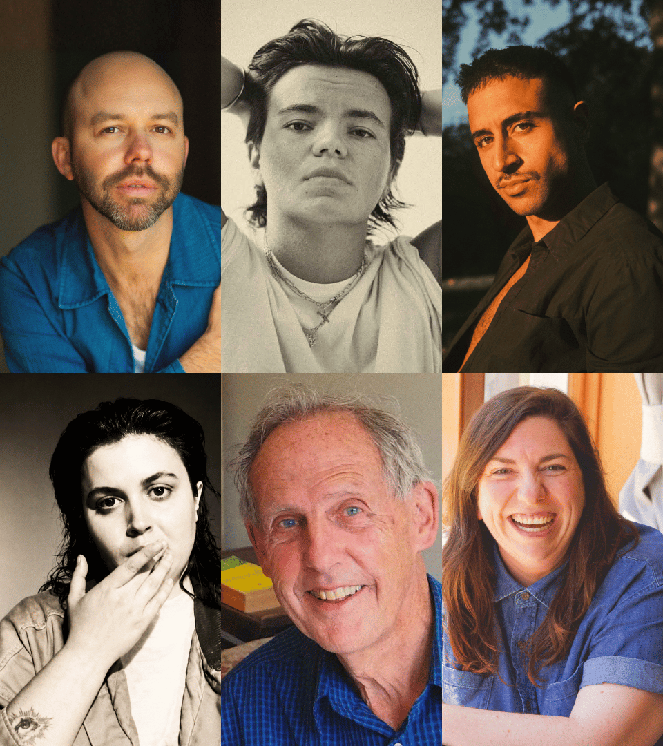 QUEERSTORIES, hosted by Maeve Marsden with bob brown, George Kemp, Zoe Terakes, Bobuq Sayed, and Chloe Mills
