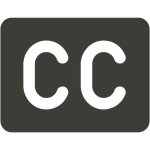 Closed captions icon