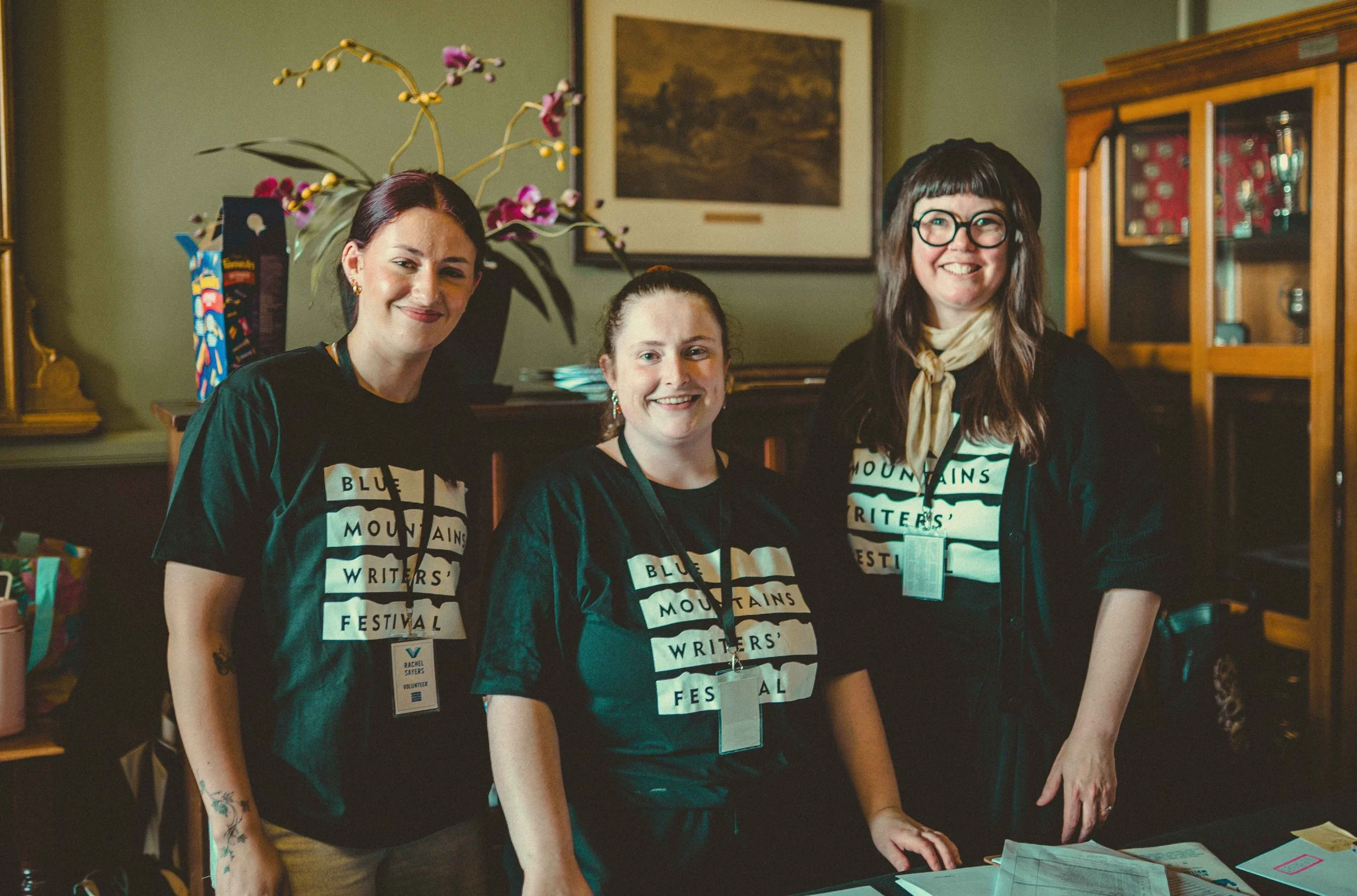 Volunteers at the Blue Mountains Writers Festival