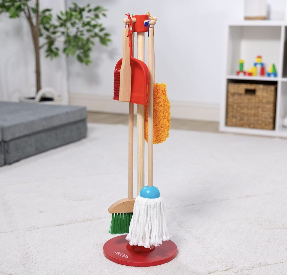 Melissa and Doug 6-Piece Pretend Play Cleaning Set