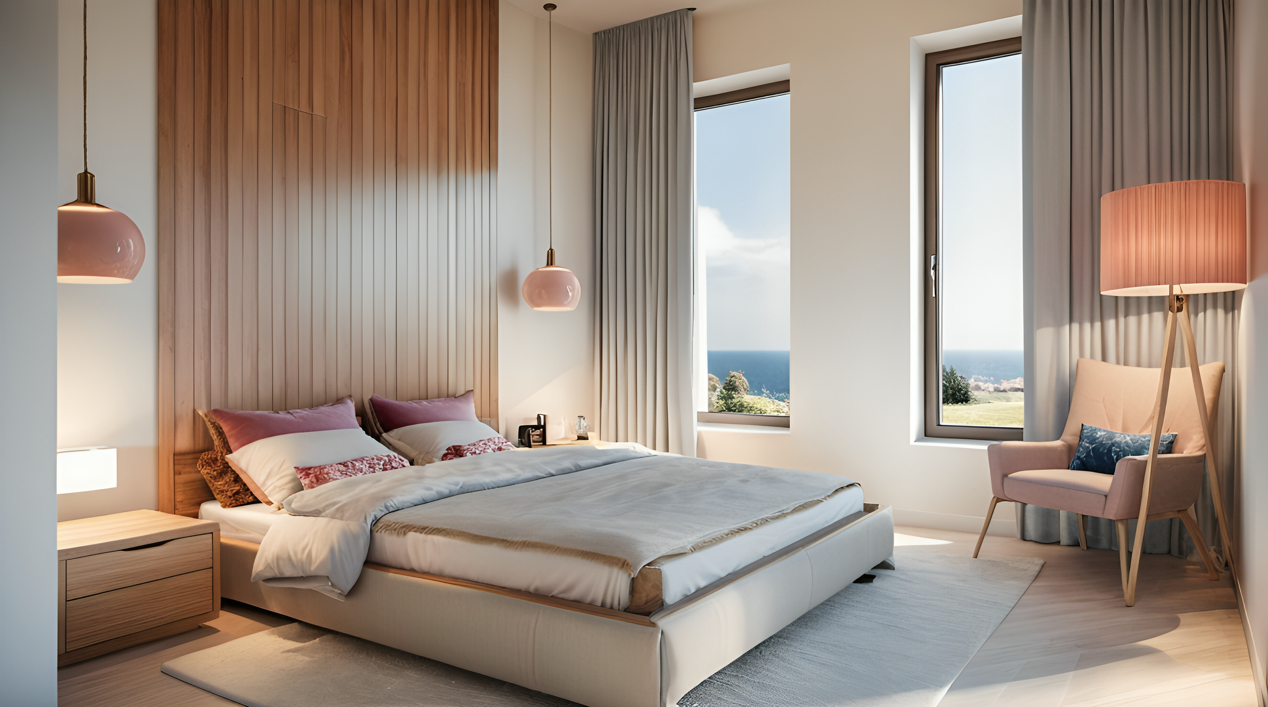 hálószoba terv Troszt Interior Design