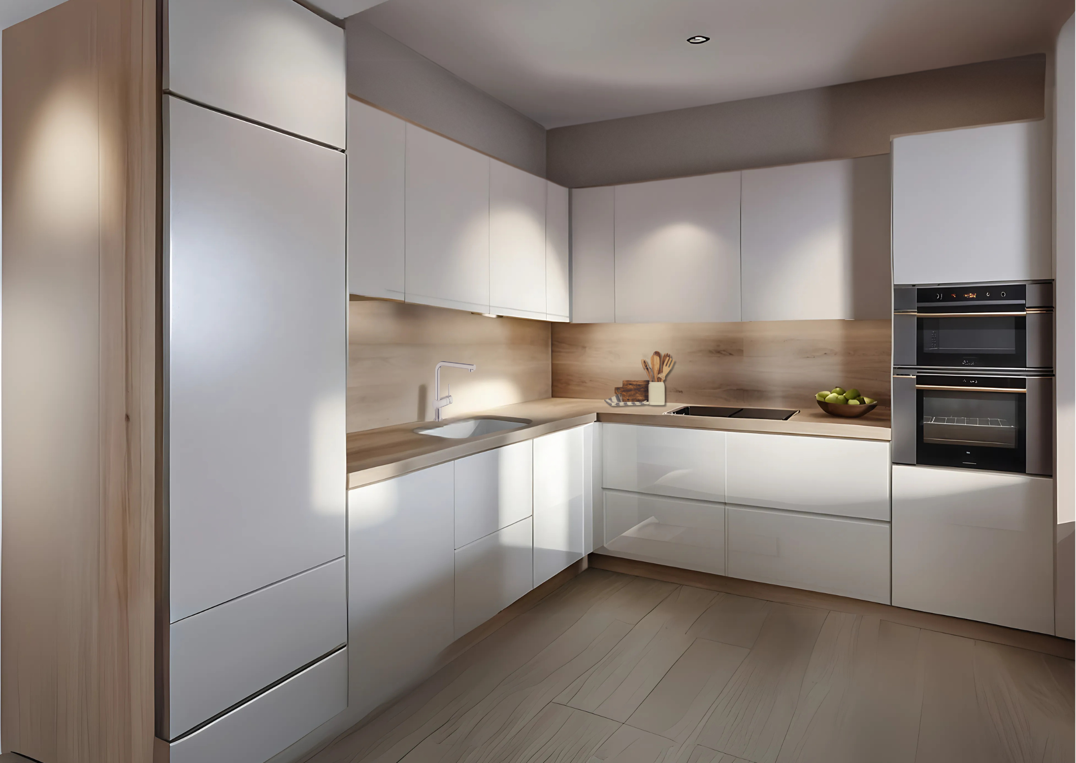 konyha látványterv Rehau