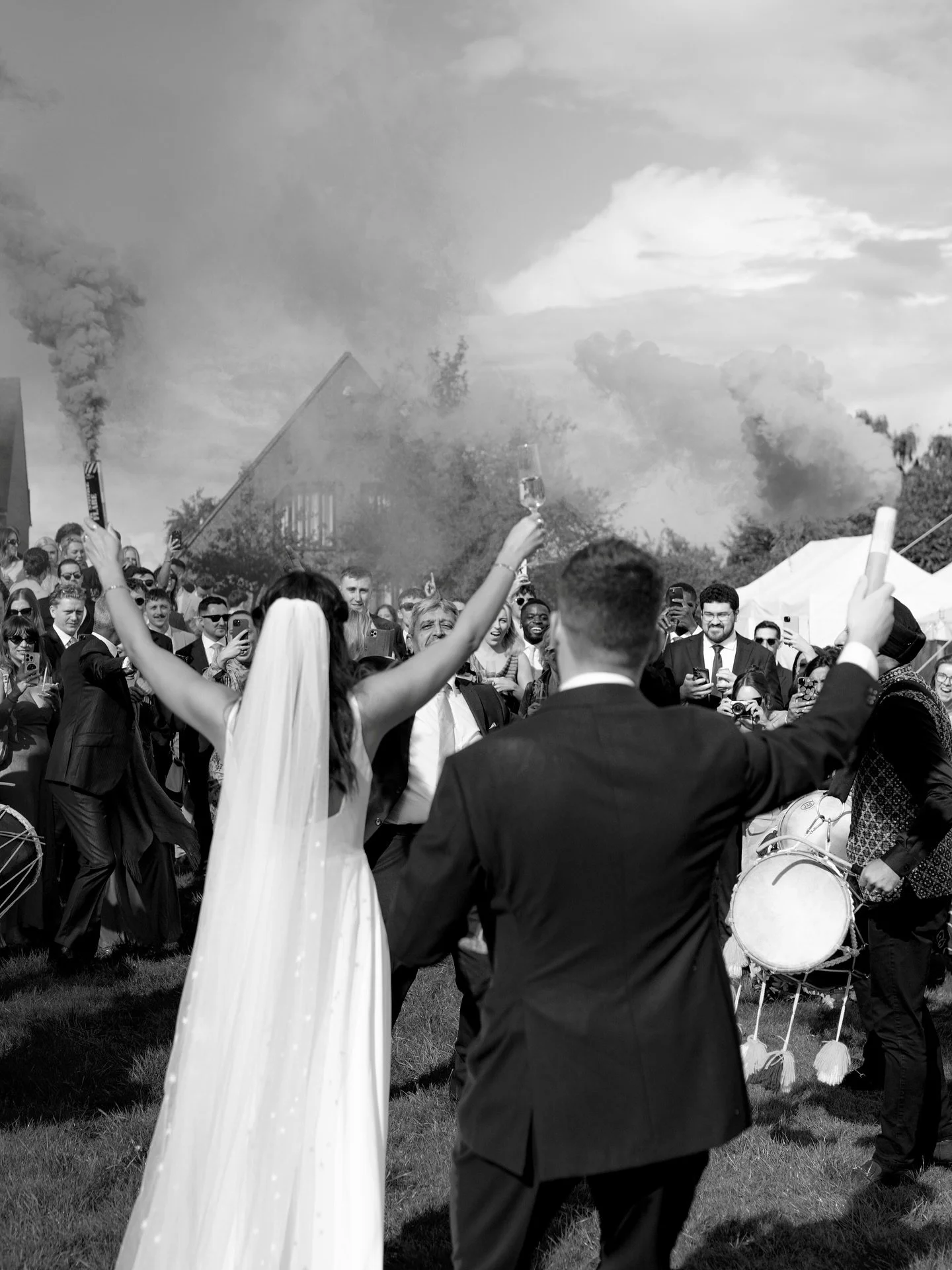 Tash &amp; Adams&rsquo; wedding at home was the epitome of fun. 

We leaned into the bride&rsquo;s Indian heritage with bespoke linens, Dohl drummers, and smoke bombs and layered bold pops of colour throughout the wedding design. 

We took the party 