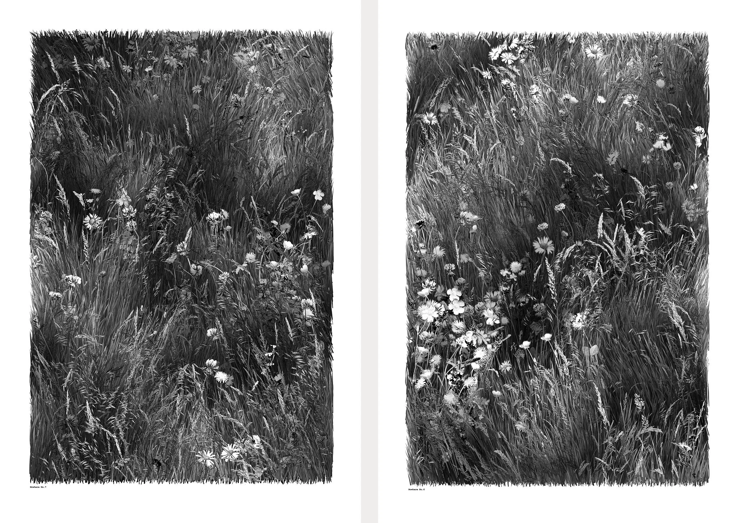 Nowhere 7 and 6. 75cm x 50cm