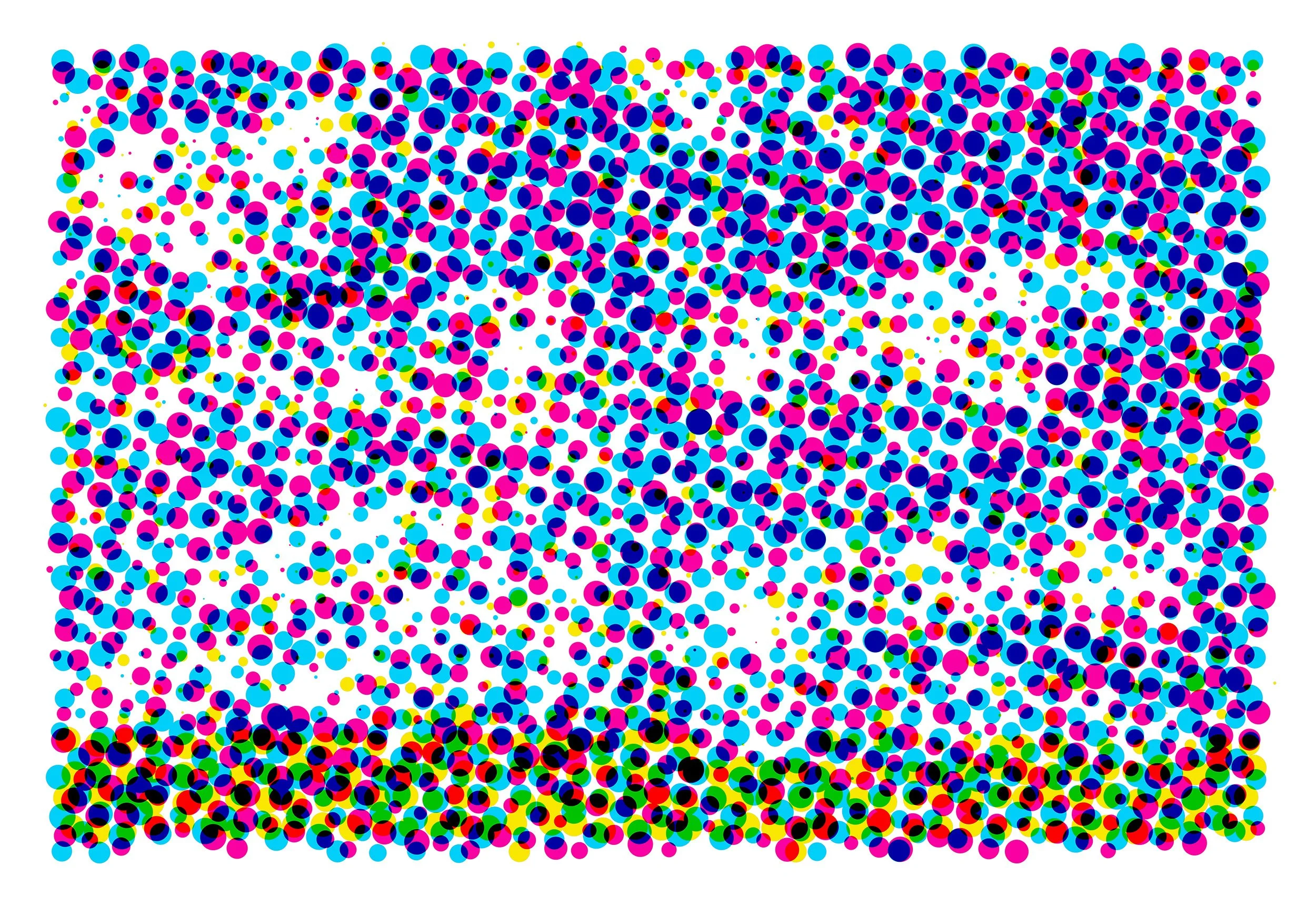 Landscape (Dots series). 92 x 61cm