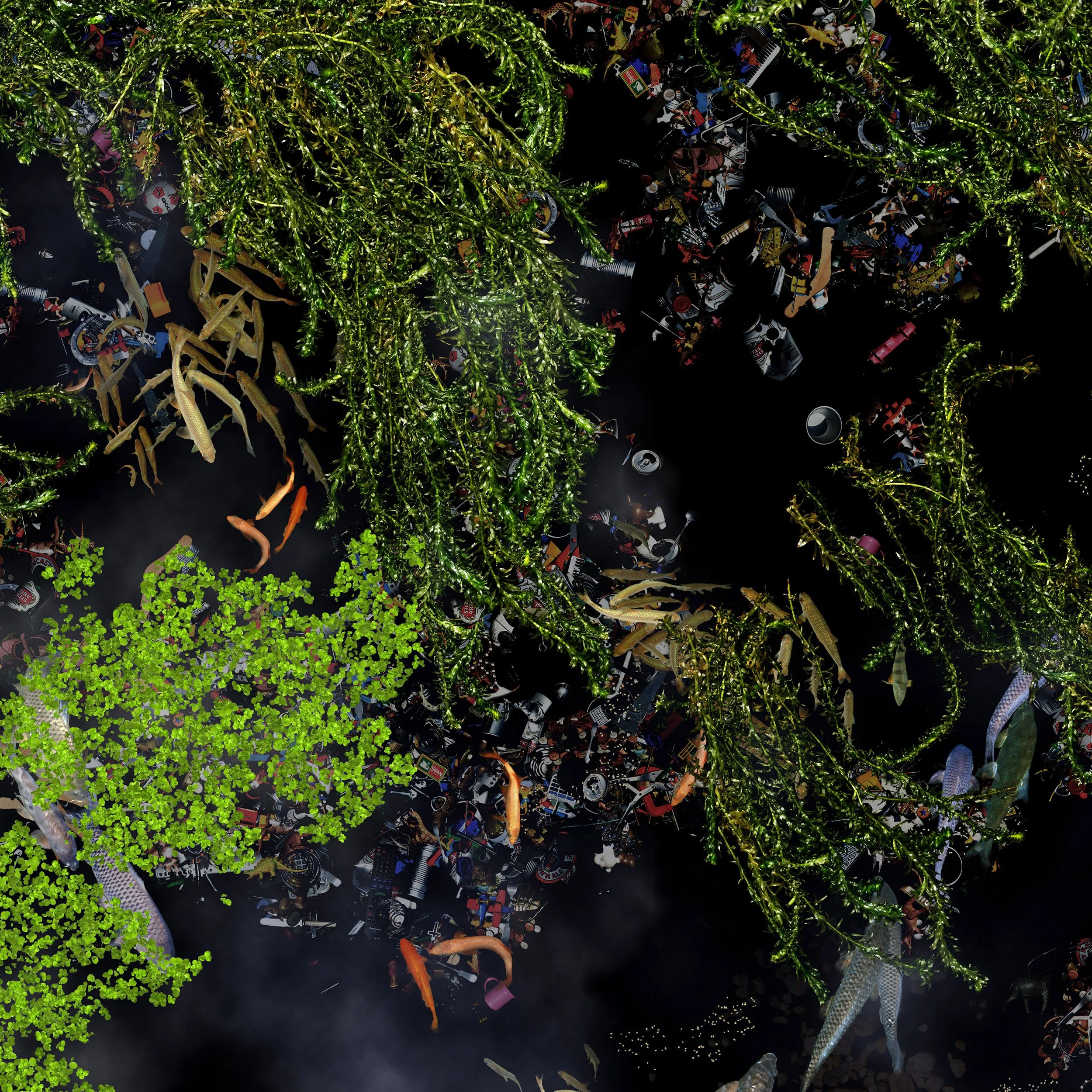Kipple Pond - Large scale floor-piece (2010) Commissioned by Millennium Gallery, Sheffield and MAD Museum NY