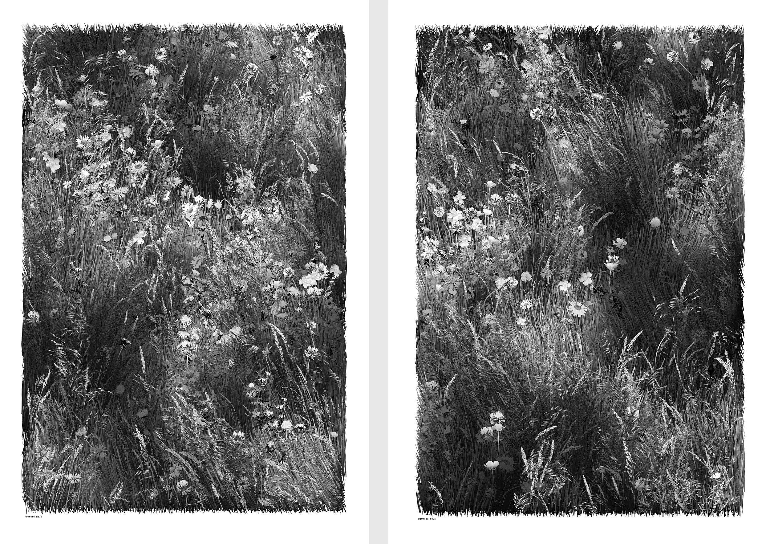 Nowhere 4 and 5. 75cm x 50cm