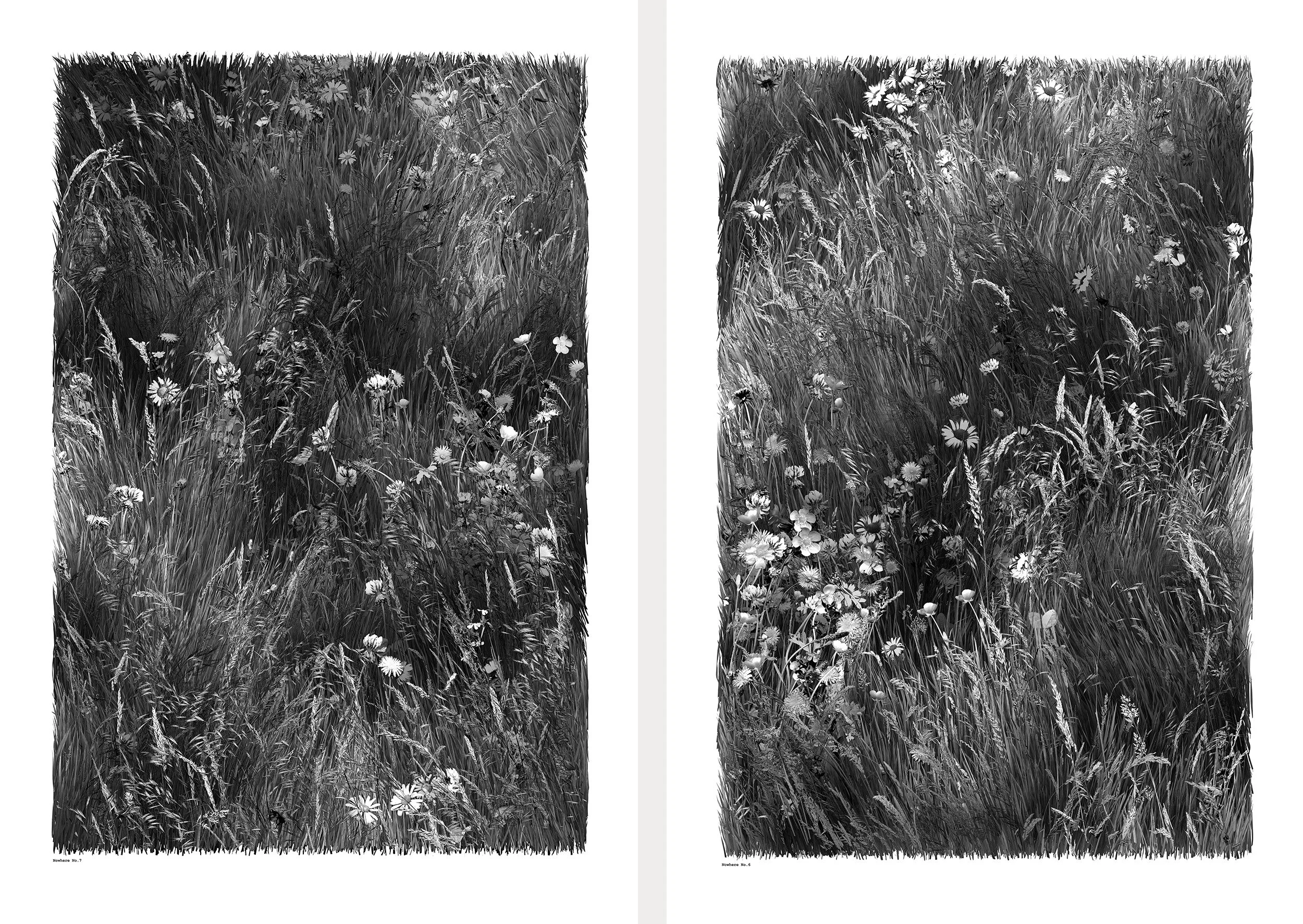 Nowhere 7 and 6. 75cm x 50cm